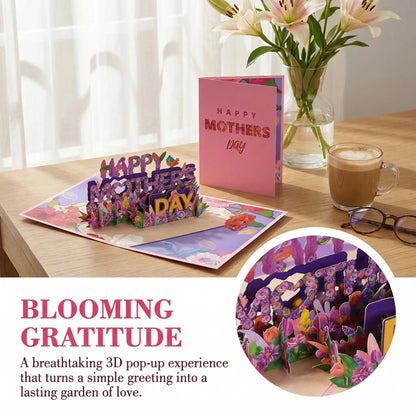 Pop up Mothers Day Card- Funny 3D Pop up Greeting Card-Surprise for Mom Greeting Card with Kraft Envelope - Hand-Drawn Designs by Artists-Mm