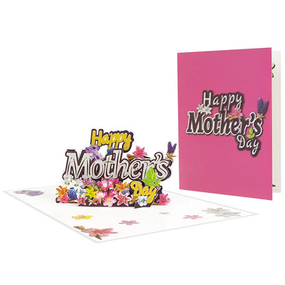 Pop up Mothers Day Card- Funny 3D Pop up Greeting Card-Surprise for Mom Greeting Card with Kraft Envelope - Hand-Drawn Designs by Artists-Mm